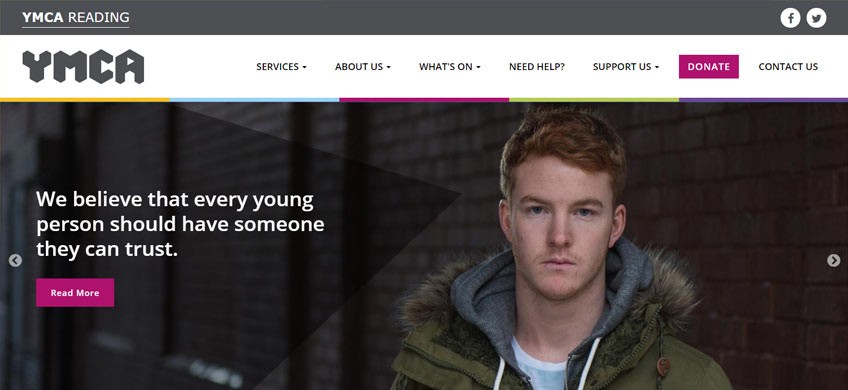New Website Development for YMCA Reading Charity